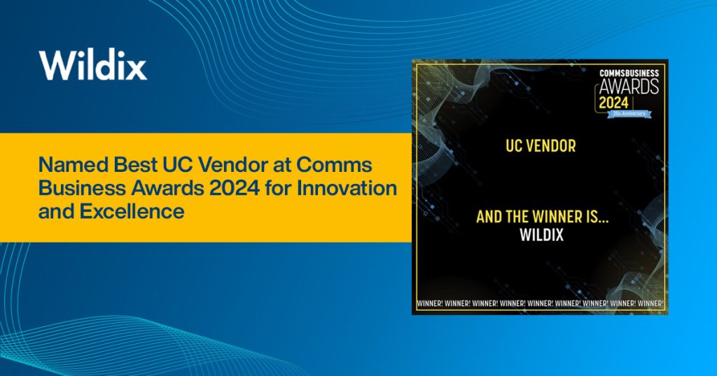 Wildix Premiato ai Comms Business Awards 2024